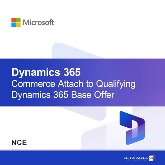 Dynamics 365 Commerce à associer à une offre de base Dynamics 365 éligible (NCE)