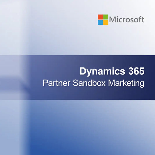 Marketing Sandbox Partenaire Dynamics 365