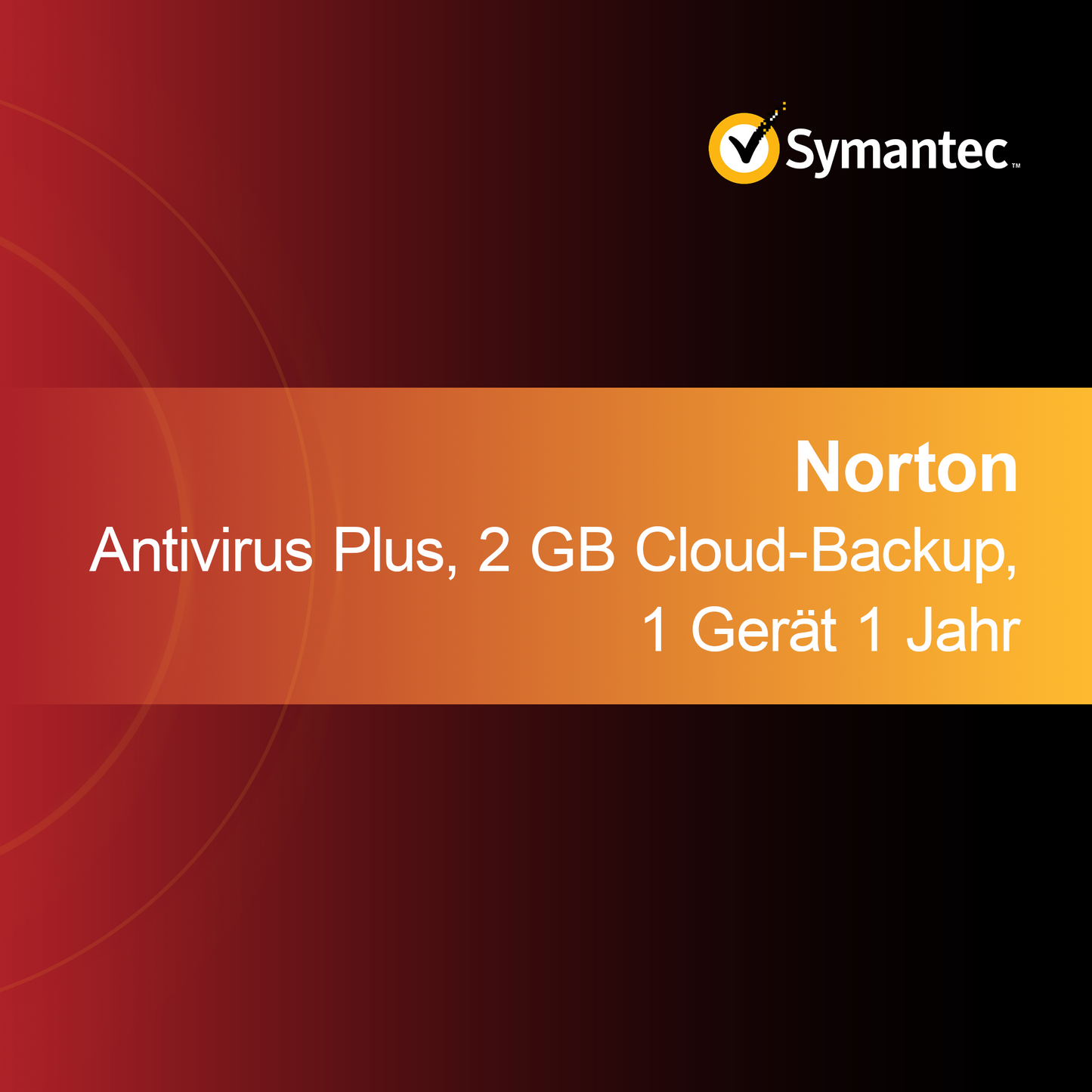 Norton Antivirus Plus, sauvegarde cloud 2 Go, 1 appareil 1 an