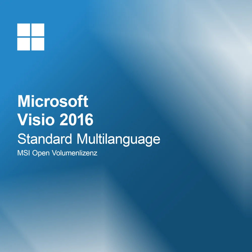 Microsoft Visio 2016 Standard Multilingue MSI Licence en Volume Ouverte